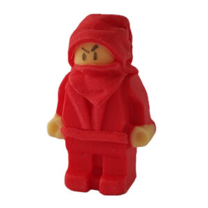 Cukrowy ludzik karate Ninja - figurka na tort - czerwony