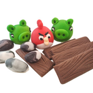 Zestaw na tort  - Angry birds + dodatki /ANG3