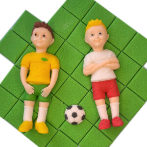 Zestaw na tort  - piłkarski figurki + dodatki /PIL1