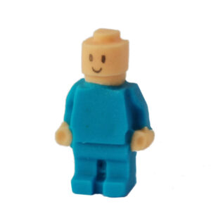 Cukrowy ludzik - figurka na tort - niebieski