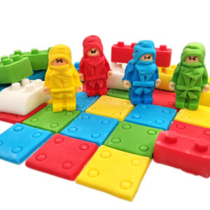 Zestaw na tort Klocki Ludziki Karate Kafelki /KKK4