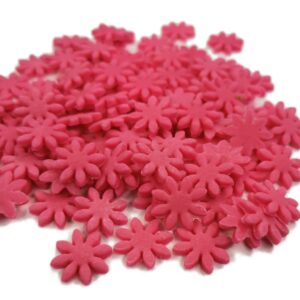 Stokrotki małe cukrowe różowe na tort, babeczki 20g