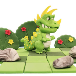 Zestaw na tort  - Dino 1 - dinozaur + dodatki /DKD3