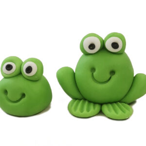 Ozdoba na tort figurki żabki 2 szt.