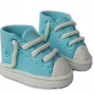 buciki cukrowe na tort niebieskie