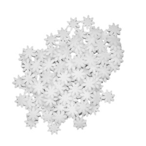 Stokrotki małe cukrowe białe na tort, babeczki 20g