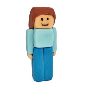 Cukrowa figurka na tort Steve jak z Minecraft