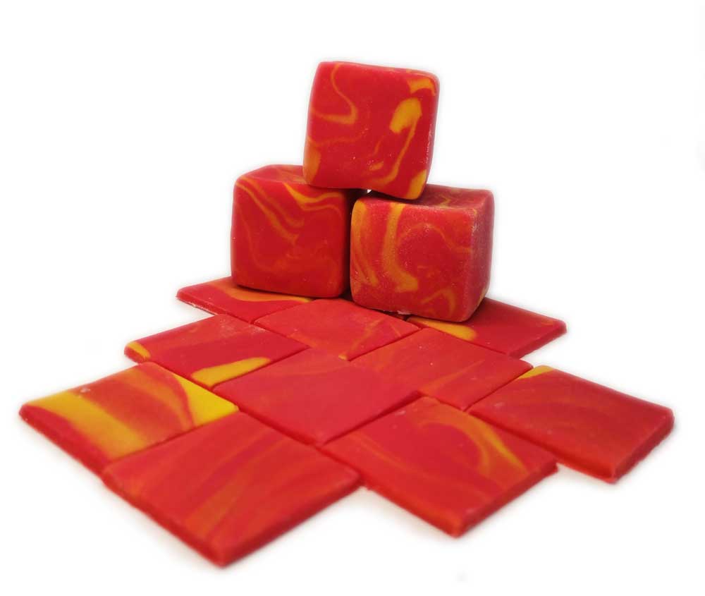 Cukrowa kostka lawa na tort jak z Minecraft - obrazek 2