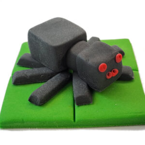 Cukrowa figurka na tort Pająk jak z Minecraft