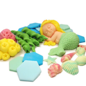 Zestaw na tort - Mała Syrenka + dodatki /MS20