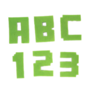 Ozdoba na tort Piksele napis imię litery cyfry -1szt