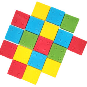 Zestaw na tort Klocki - Kafelki 20szt