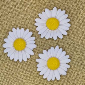 Kwiatki kwiaty stokrotki duże cukrowe na tort, babeczki a3