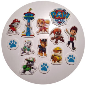 Zestaw na tort topper Psi Patrol 13 elem. 2D