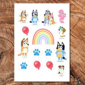 Wydruk cukrowy A4 Bluey 15 elem. DIY