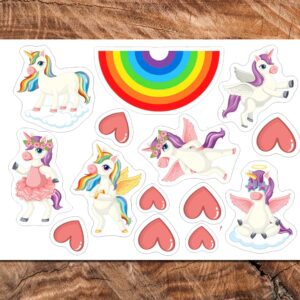 Wydruk cukrowy A4 jednorożec jednorożce 14 elem. DIY