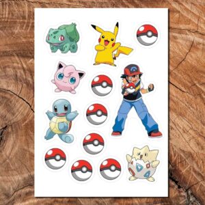 Wydruk cukrowy A4 pokemon pokemony 13 elem. DIY