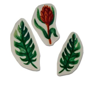 Listki kwiat na tort topper toper safari