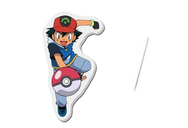 Topper toper z masy cukrowej na tort Pokemony DIY