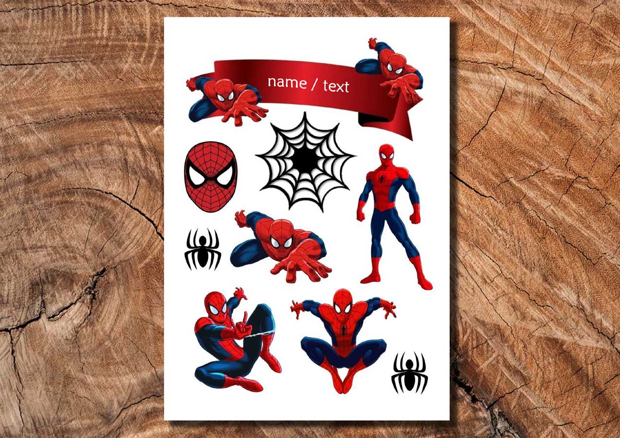 Wydruk cukrowy na tort A4 Spiderman DIY