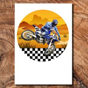 Wydruk cukrowy na tort A4 motor cross DIY