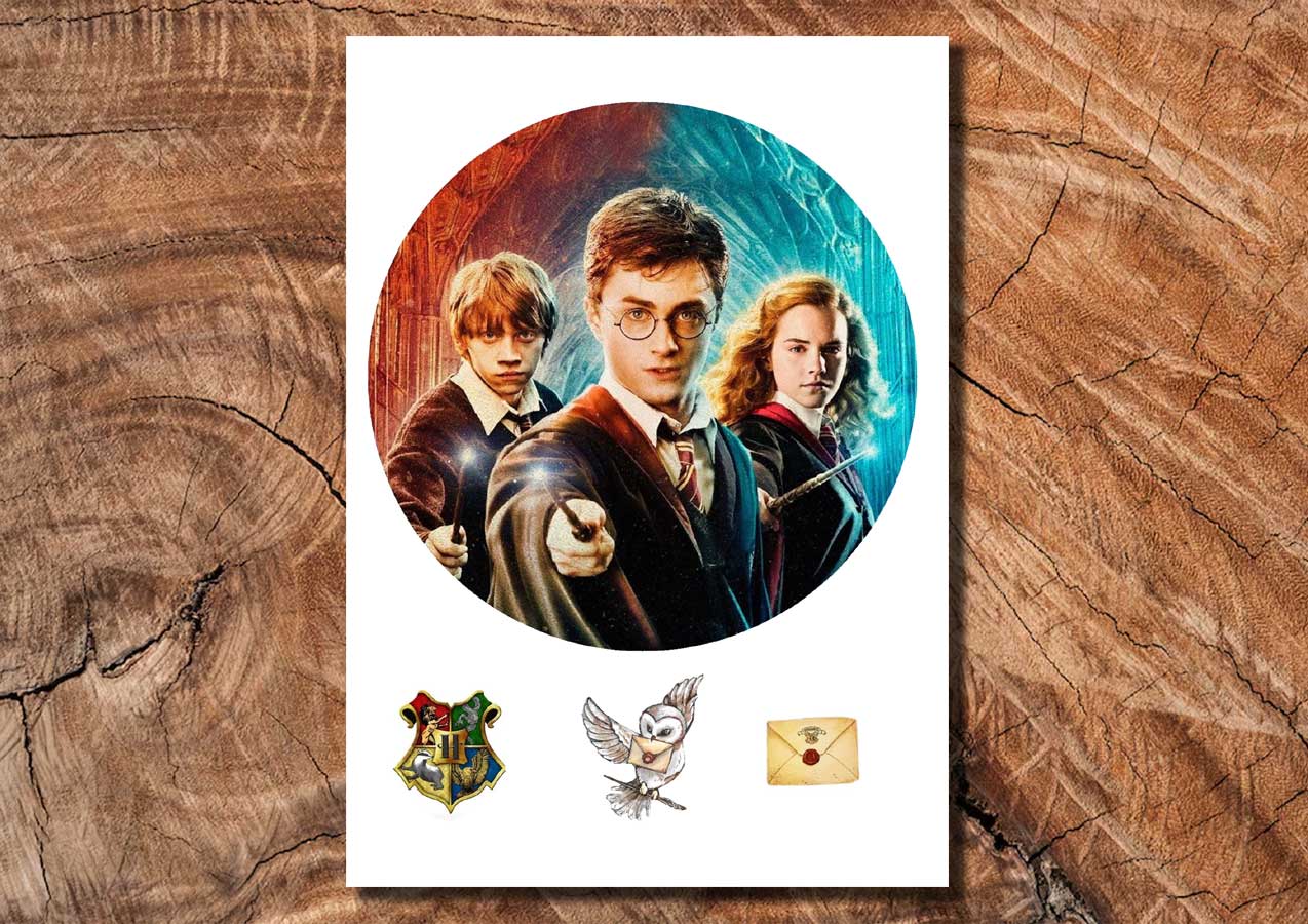 Wydruk cukrowy na tort A4 Harry Potter DIY