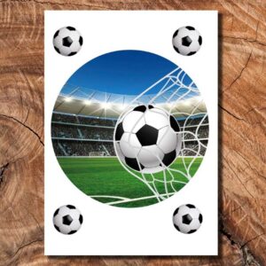 Wydruk cukrowy na tort A4 piłka nożna DIY