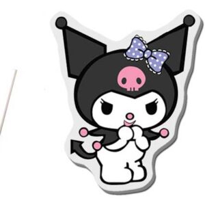 Topper toper z masy cukrowej na tort Kuromi DIY