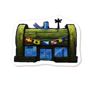 Topper toper z masy cukrowej na tort SpongeBob