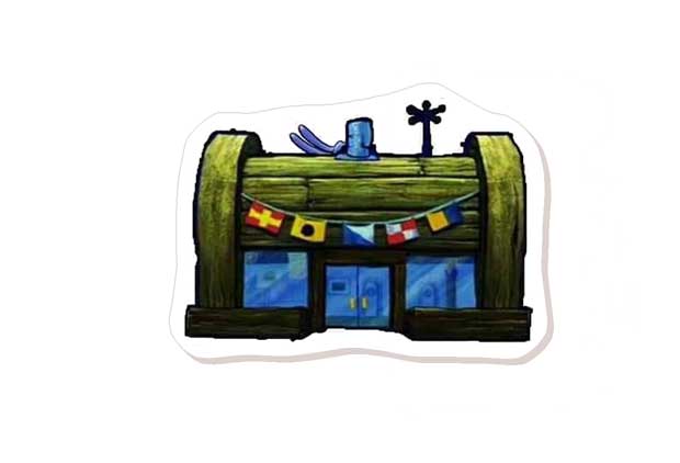 Topper toper z masy cukrowej na tort SpongeBob