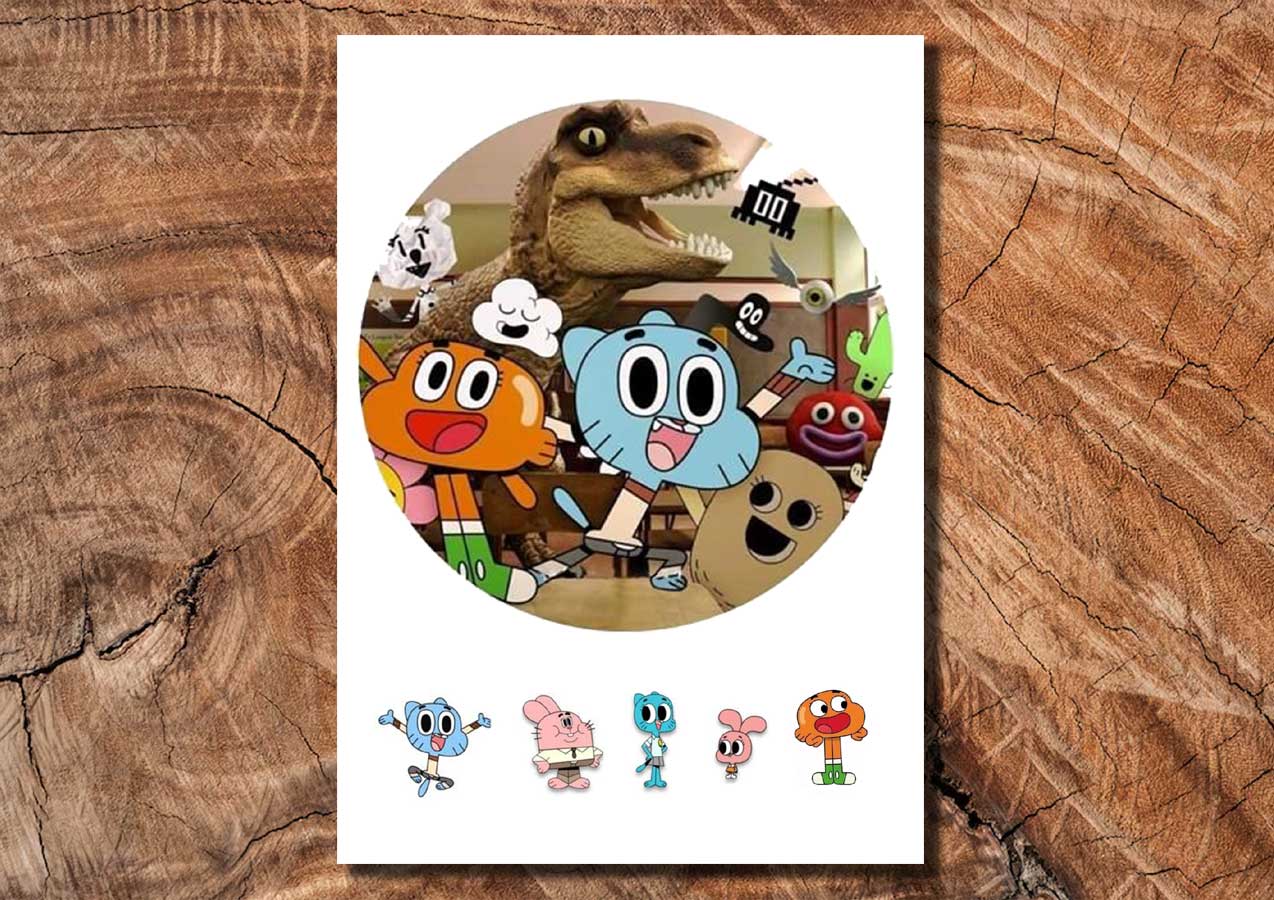 Wydruk cukrowy na tort A4 Gumball DIY - obrazek 2