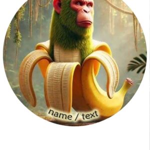 Wydruk cukrowy na tort A4 Chimpanzini Bananini + napis gratis